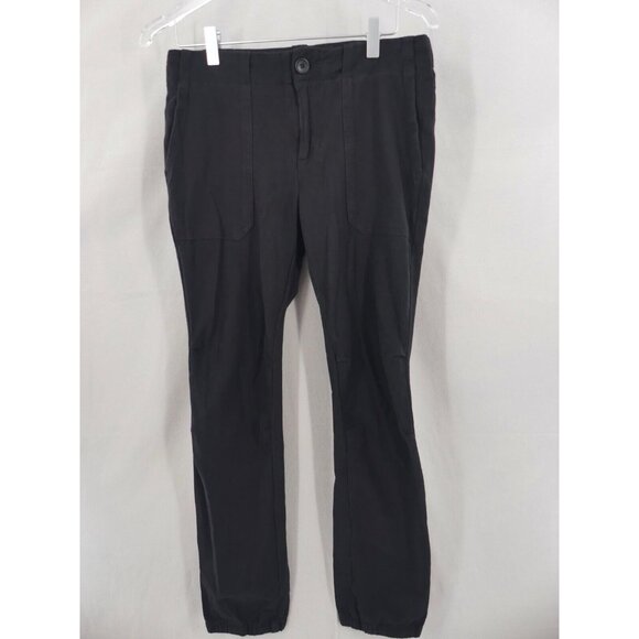 James Perse Womens 27 Pants Jogger Stretch Slim Knit Twill Black - Picture 1 of 8